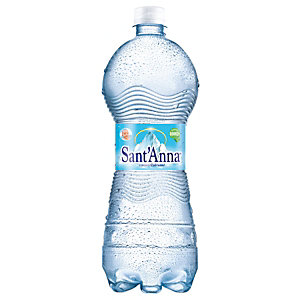 Sant Anna di Vinadio Acqua minerale Naturale, Bottiglia di plastica, 1 l (confezione 6 bottiglie)