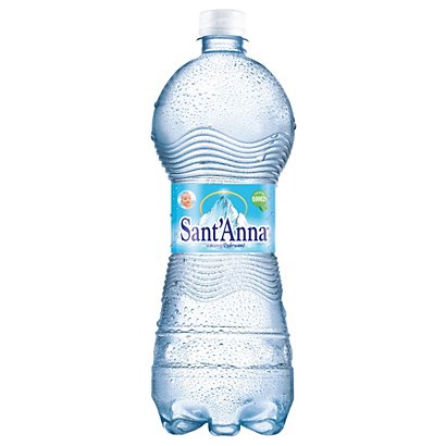 SANT'ANNA di Vinadio Acqua minerale Naturale, Bottiglia di plastica, 1 l  (confezione 6 bottiglie) - Acqua in Bottiglia