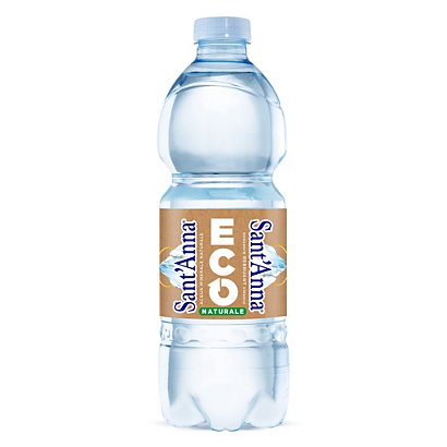 Sant Anna di Vinadio Acqua minerale naturale ECO, Bottiglia in RPET, 500 ml