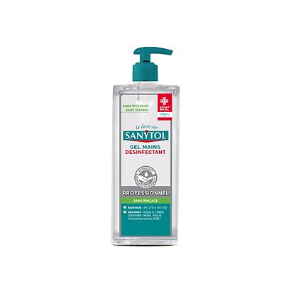 Sanytol Gel désinfectant pour les mains - Flacon de 500 ml