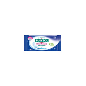 Sanytol Lingettes désinfectantes Nettoyant WC fraîcheur marine - Paquet de 72 lingettes Sanytol Lingettes désinfectantes Nettoyant WC fraîcheur marine - Paquet de 72 lingettes