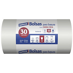 SAPLEX Bolsas de basura 50 L. SAPLEX Bolsas de basura 50 L.