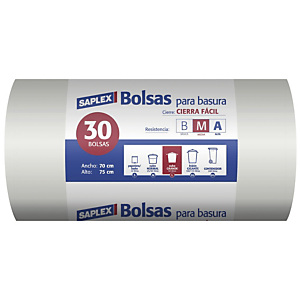 SAPLEX Bolsas de basura 50 L.