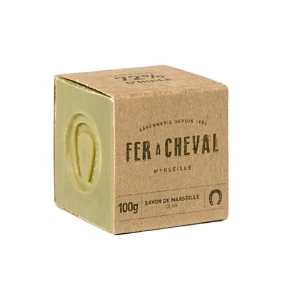 Sapone di Marsiglia Fer a Cheval all'olio di oliva, Cubo 100 g