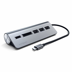Satechi ST-TCHCRM, USB 3.2 Gen 1 (3.1 Gen 1) Type-C, Gris, MicroSD (TransFlash), SD, USB 3.2 Gen 1 (3.1 Gen 1) Type-A, USB, 136,7 mm Satechi ST-TCHCRM, USB 3.2 Gen 1 (3.1 Gen 1) Type-C, Gris, MicroSD (TransFlash), SD, USB 3.2 Gen 1 (3.1 Gen 1) Type-A, USB, 136,7 mm
