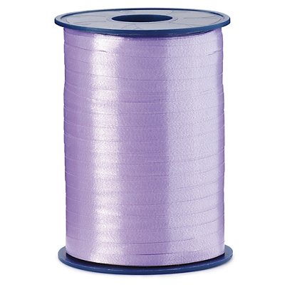 Satin effect curling gift ribbon, lilac, 5mmx500m - 1
