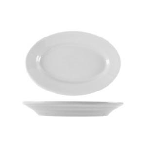 SATURNIA Piatto ovale in porcellana, 23 x 14,5 cm, Collezione Tivoli, Bianco (confezione 15 pezzi) SATURNIA Piatto ovale in porcellana, 23 x 14,5 cm, Collezione Tivoli, Bianco (confezione 15 pezzi)