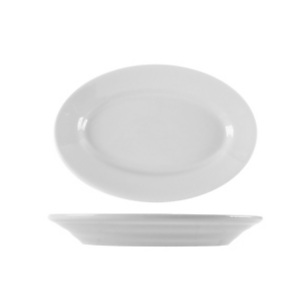 SATURNIA Piatto ovale in porcellana, 31 x 21 cm, Collezione Tivoli, Bianco (confezione 10 pezzi) SATURNIA Piatto ovale in porcellana, 31 x 21 cm, Collezione Tivoli, Bianco (confezione 10 pezzi)