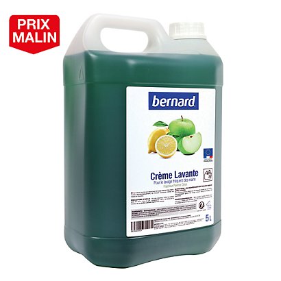 Savon crème lavante Bernard parfum pomme citron, bidon de 5 L - 1