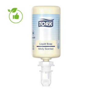 Savon liquide doux Tork Premium S4 1 L, lot de 6 cartouches