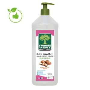 Savon mains corps cheveux L'Arbre Vert parfum argan 1 L Savon mains corps cheveux L'Arbre Vert parfum argan 1 L