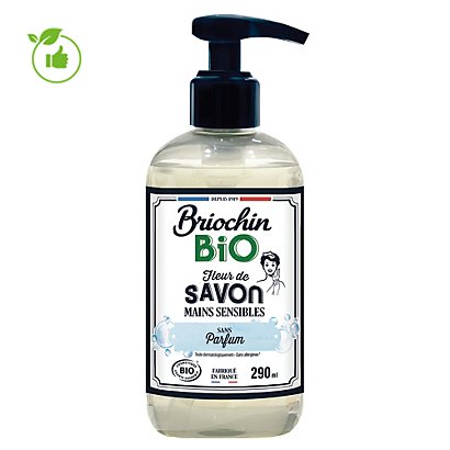 Savon mains liquide Briochin Bio peaux sensibles sans parfum 290 ml - Savon  liquide