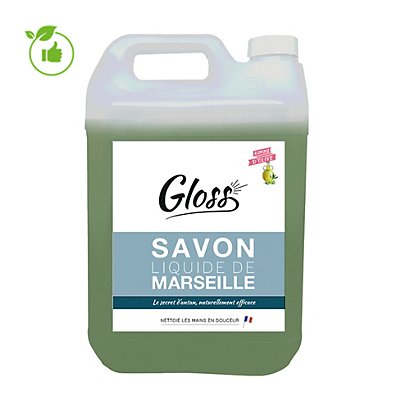 Savon de Marseille Gloss formule végétale à l'huile d'olive 5 L