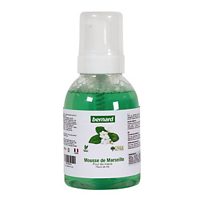 Savon mousse de Marseille Bernard, parfum fleur de thé, lot de 6 flacons de 400 ml Savon mousse de Marseille Bernard, parfum fleur de thé, lot de 6 flacons de 400 ml