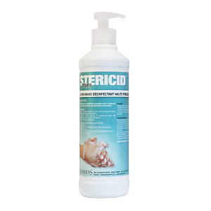 Savon désinfectant mains STERICID, flacon pompe de 500 ml Savon désinfectant mains STERICID, flacon pompe de 500 ml