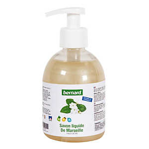 Savons de Marseille Bernard parfum fleur de thé 300 ml, lot de 6 Savons de Marseille Bernard parfum fleur de thé 300 ml, lot de 6