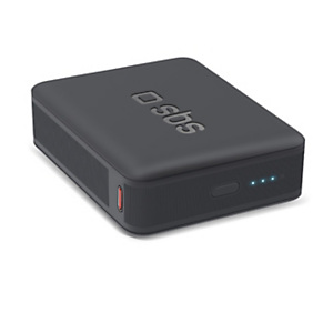 SBS Mini Power Bank con tecnologia Power Delivery, 10.000 mAh, 20 W, 1 porta USB-C e 1 porta USB-A, Nero SBS Mini Power Bank con tecnologia Power Delivery, 10.000 mAh, 20 W, 1 porta USB-C e 1 porta USB-A, Nero