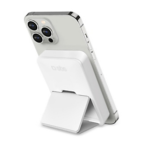 SBS Power Bank wireless magnetico con funzione stand, 5.000 mAh, 10 W, 1 porta USB-C e 1 porta USB-A, Bianco SBS Power Bank wireless magnetico con funzione stand, 5.000 mAh, 10 W, 1 porta USB-C e 1 porta USB-A, Bianco