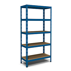 Scaffalatura metallica, 5 ripiani, Blu Scaffalatura metallica, 5 ripiani, Blu