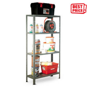 Scaffalatura metallica per carichi leggeri, 5 ripiani, 84,5 x 30 x 160 cm, Grigio Scaffalatura metallica per carichi leggeri, 5 ripiani, 84,5 x 30 x 160 cm, Grigio