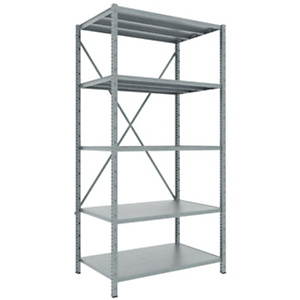 Scaffalatura metallica per carichi a media portata, 5 ripiani, Portata 210 kg, 104,2 x 62 x 200 cm, Zincato Scaffalatura metallica per carichi a media portata, 5 ripiani, Portata 210 kg, 104,2 x 62 x 200 cm, Zincato
