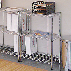 Scaffale in acciaio 3 ripiani, 60 x 35 x 90 cm Scaffale in acciaio 3 ripiani, 60 x 35 x 90 cm