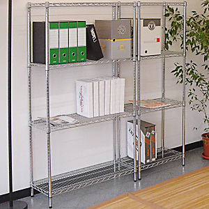 Scaffale in acciaio 4 ripiani, 90 x 35 x 168 cm Scaffale in acciaio 4 ripiani, 90 x 35 x 168 cm