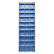 Scaffale in lamiera elettrosaldata blu 1260 x 250 x 2000 mm con 96 cassetti - 2