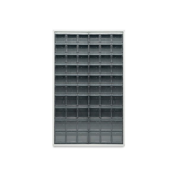 Scaffale in lamiera elettrosaldata blu 1260 x 250 x 2000 mm con 96 cassetti - 5