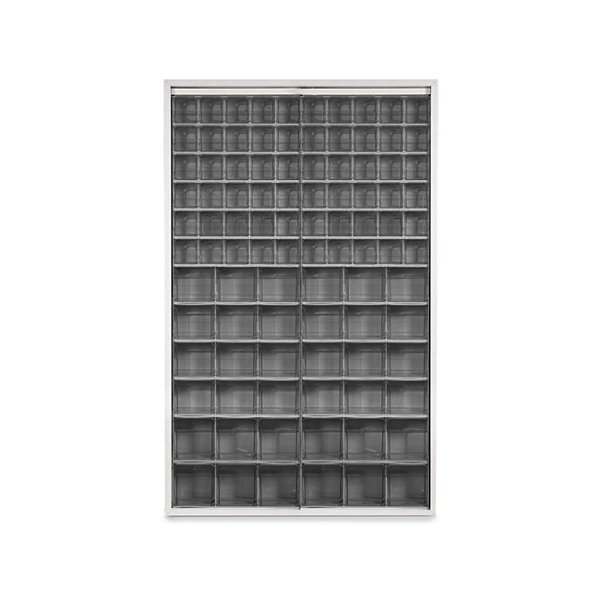 Scaffale in lamiera elettrosaldata blu 1260 x 250 x 2000 mm con 96 cassetti - 7