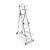 Scala a castello con ruote 7 gradini - 2