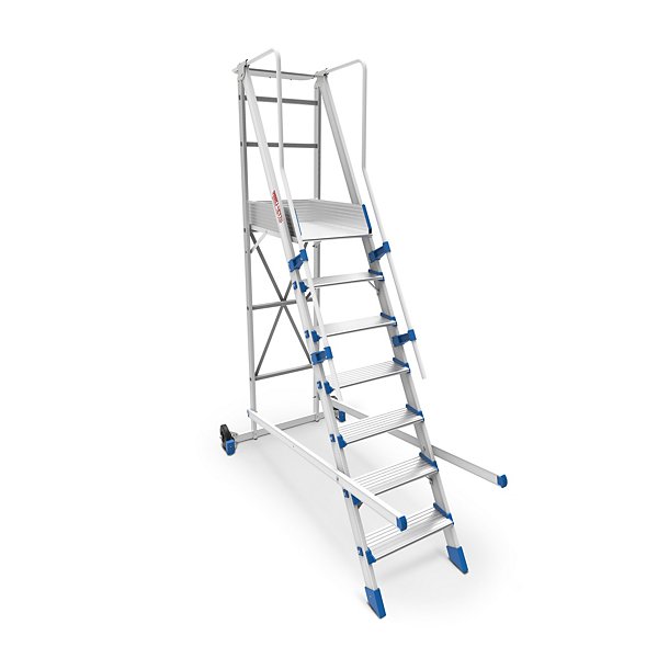Scala movibile con piattaforma 3 gradini - 5