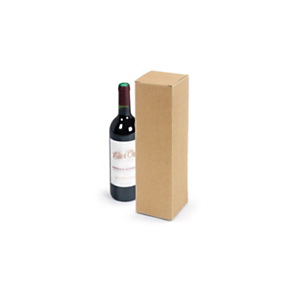 Scatola per 1 bottiglia, Senza finestra, Cartone micro onda rigida, Avana (confezione 20 pezzi) Scatola per 1 bottiglia, Senza finestra, Cartone micro onda rigida, Avana (confezione 20 pezzi)