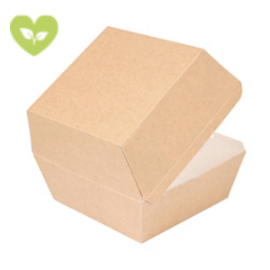 Scatola porta hamburger e panino monouso in cartone ondulato, 14,4 x 13,6 x 9,2 cm, Avana (confezione da 500 pezzi) Scatola porta hamburger e panino monouso in cartone ondulato, 14,4 x 13,6 x 9,2 cm, Avana (confezione da 500 pezzi)