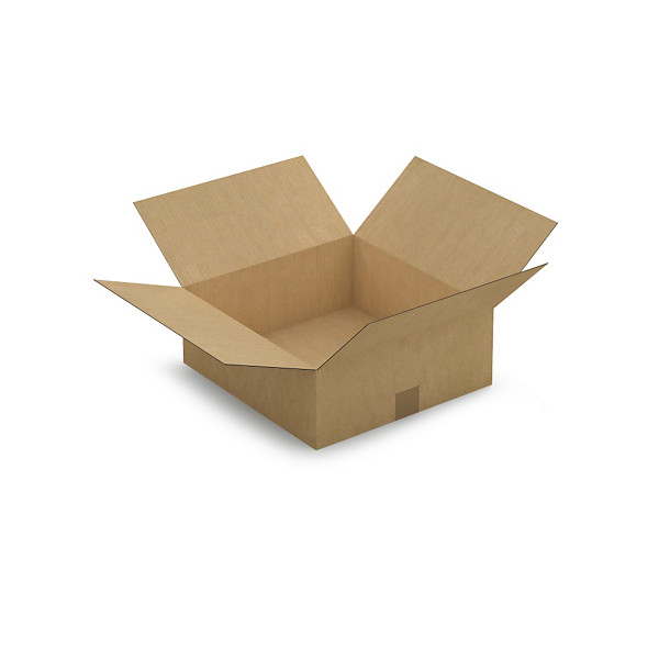 Scatole cartone un'onda avana RAJA 38,5x37x14 cm - 1