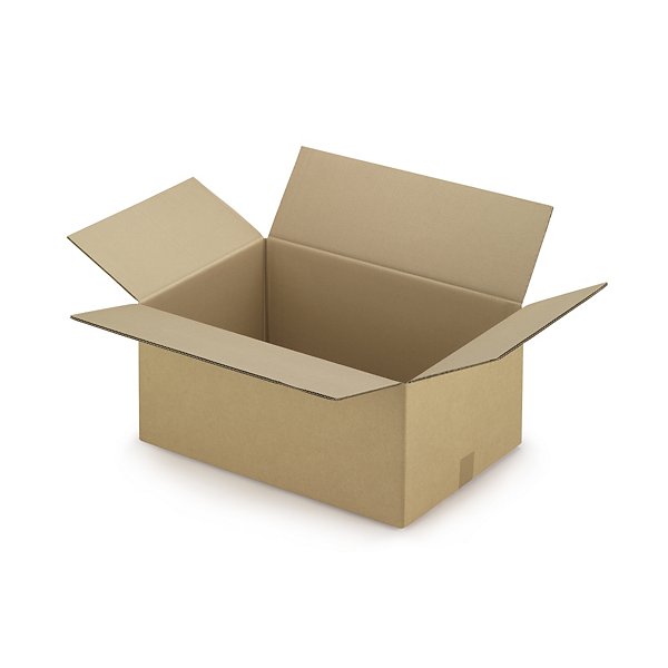 Scatole cartone pallettizzabili per settore automobilistico due onde avana 58,5x38,5x17cm - 2