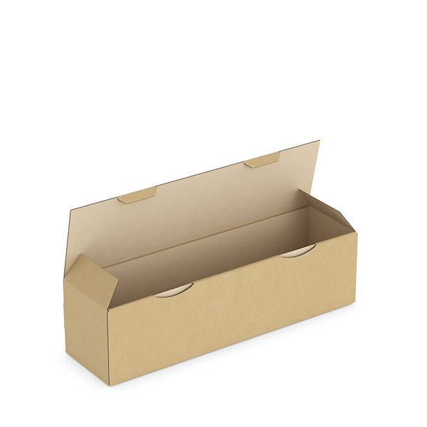 Scatole per spedizioni con coperchio avana RAJAPOST 40x11x11 cm - 1