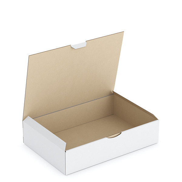 Scatole per spedizioni con coperchio bianche RAJAPOST 31x21,5x7 cm - 1