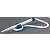 SCHNEIDER Bolígrafo de mostrador Klick-Fix, punta mediana, cuerpo blanco, tinta azul - 3