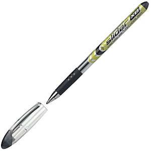 SCHNEIDER Bolígrafo de punta de bola Slider Basic, punta extr ancha, cuerpo plateado con grip, tinta negra SCHNEIDER Bolígrafo de punta de bola Slider Basic, punta extr ancha, cuerpo plateado con grip, tinta negra