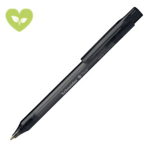 SCHNEIDER Fave Penna a sfera a scatto, Punta media, Fusto nero traslucido, Inchiostro nero SCHNEIDER Fave Penna a sfera a scatto, Punta media, Fusto nero traslucido, Inchiostro nero