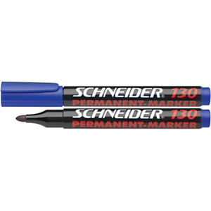 SCHNEIDER Maxx Marcador permanente, punta ojival mediana, 1-3 mm, azul