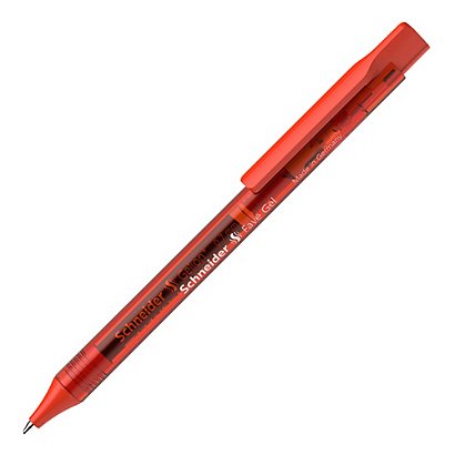 SCHNEIDER Penna gel Fave a scatto - punta 0.7 mm - rosso - 1