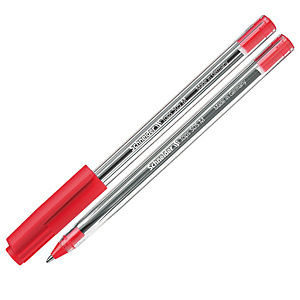 SCHNEIDER Penna a sfera con cappuccio Tops 505  - tratto 0,7mm  - rosso