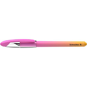 SCHNEIDER Penna stilografica Voyage Pink Sunset, Punta media, Tratto 0,4 mm, Fusto Rosa/Arancio, Inchiostro Blu Royal