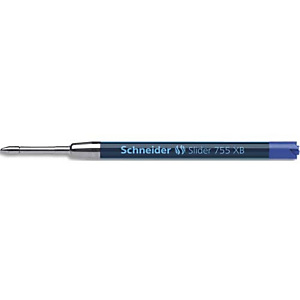 SCHNEIDER Recharge bille slider 755 XB - Encre viscoglide Bleu SCHNEIDER Recharge bille slider 755 XB - Encre viscoglide Bleu