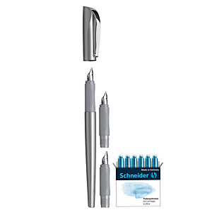 SCHNEIDER Set penna stilografica Callissima - 3 punte intercambiabili incluse - fusto antarcite SCHNEIDER Set penna stilografica Callissima - 3 punte intercambiabili incluse - fusto antarcite