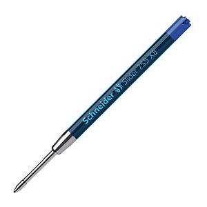 SCHNEIDER Slider 755 Refill per penna a sfera, Punta extra large 1,4 mm, Inchiostro blu