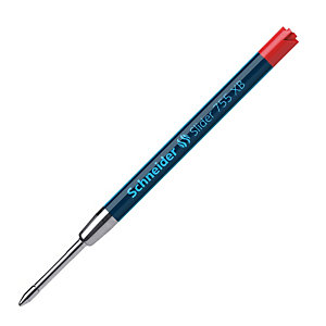 SCHNEIDER Slider 755 Refill per penna a sfera, Punta extra large 1,4 mm, Inchiostro rosso