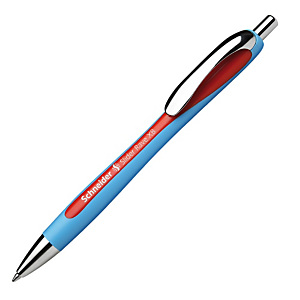 SCHNEIDER Slider Rave, bolígrafo retráctil de punta de bola, punta extraancha, cuerpo celeste engomado, tinta roja SCHNEIDER Slider Rave, bolígrafo retráctil de punta de bola, punta extraancha, cuerpo celeste engomado, tinta roja